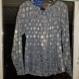 Long Sleeve Shimmery Blouse